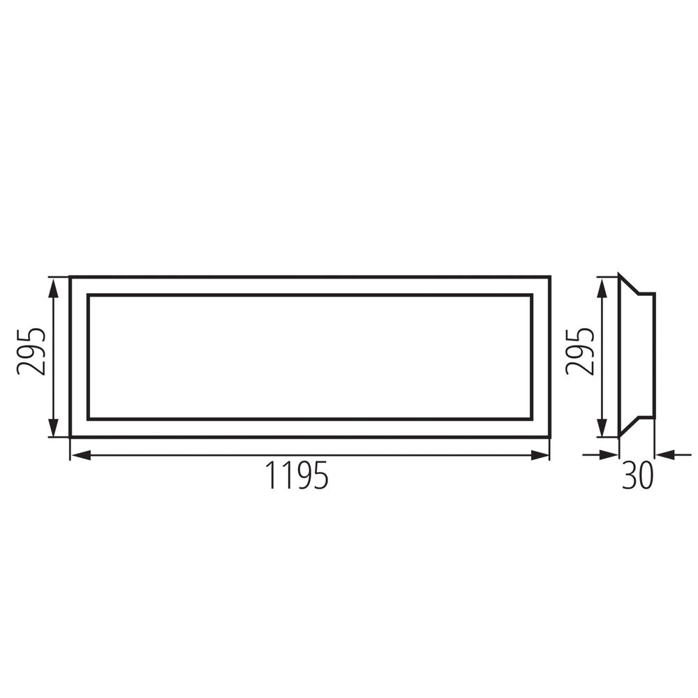 Einlegeleuchte, LED/40W-42W, 4000K, UGR < 19, 3.800 lm, ohne Netzteil Bild 4