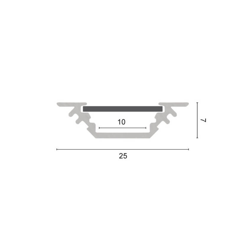 Winkel-Profil aus Aluminium,  fr Eckmontage, fr LED-Strips bis 10 mm Bild 3