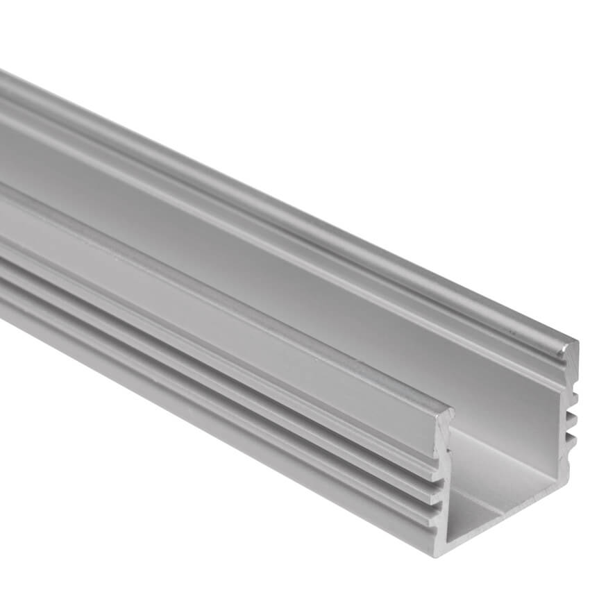 U-Profil aus Aluminium, PL2, fr LED-Strips bis 12 mm, (max. 14,4W/m),  B 16,8 mm, H 13,01 mm, L 2.000 Bild 2