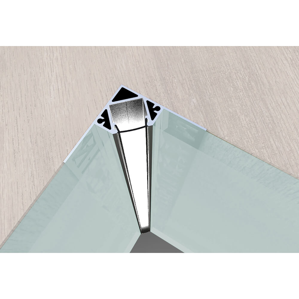 U-Profil aus Aluminium, FP8, mit Flgel, Inneneck-Profil, fr Strips bis B 12 mm, (max. 14,4W/m), B 14,6 mm, H 10 mm, L 2.000 Bild 3