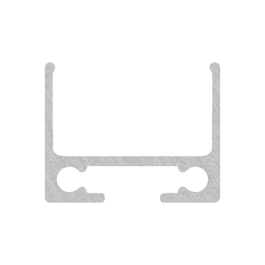 Aufbau-Profil/ Kabel-Universalkanal, PL10, mit Klicksystem, B 16,8, H 12,97, L 2.000