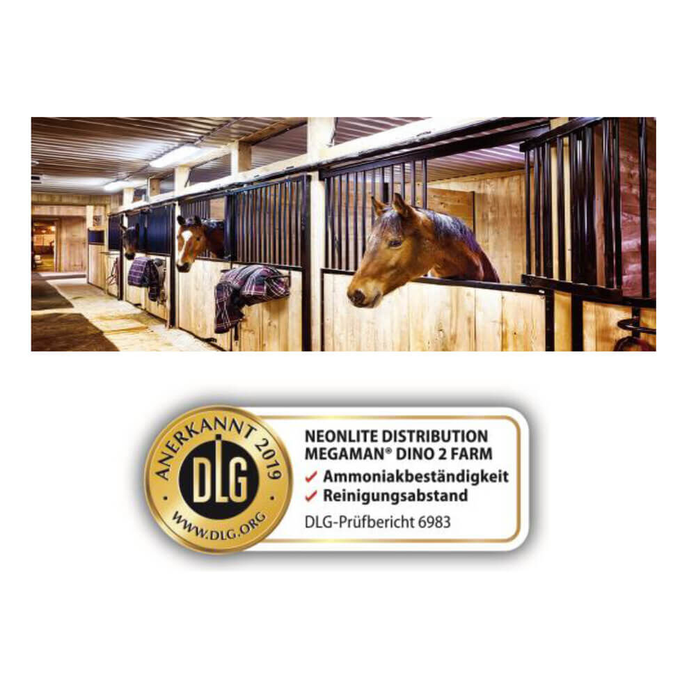 LED-Feuchtraumwannenleuchte, DINO 2 FARM, LED/36W, 4.300 lm, 4000K, stallgeeignet Bild 2