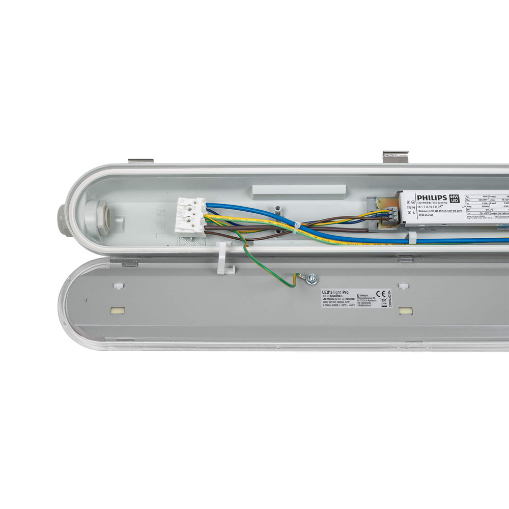 LED-Feuchtraumwannenleuchte, 4000K, mit PHILIPS-Multiwatt-Netzteil Bild 3