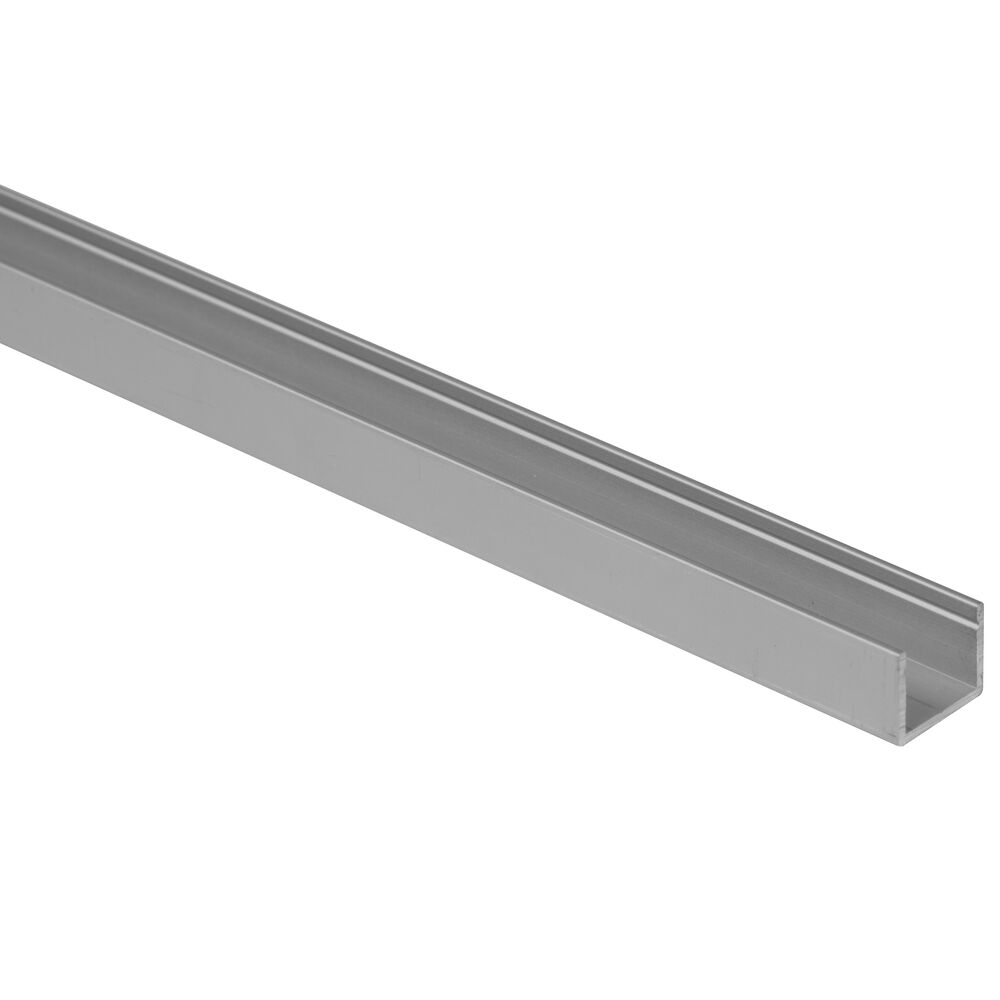 U-Profil aus Aluminium eloxiert, fr Strips bis B 8 mm, B 10, H 8, L 2.000 Bild 2
