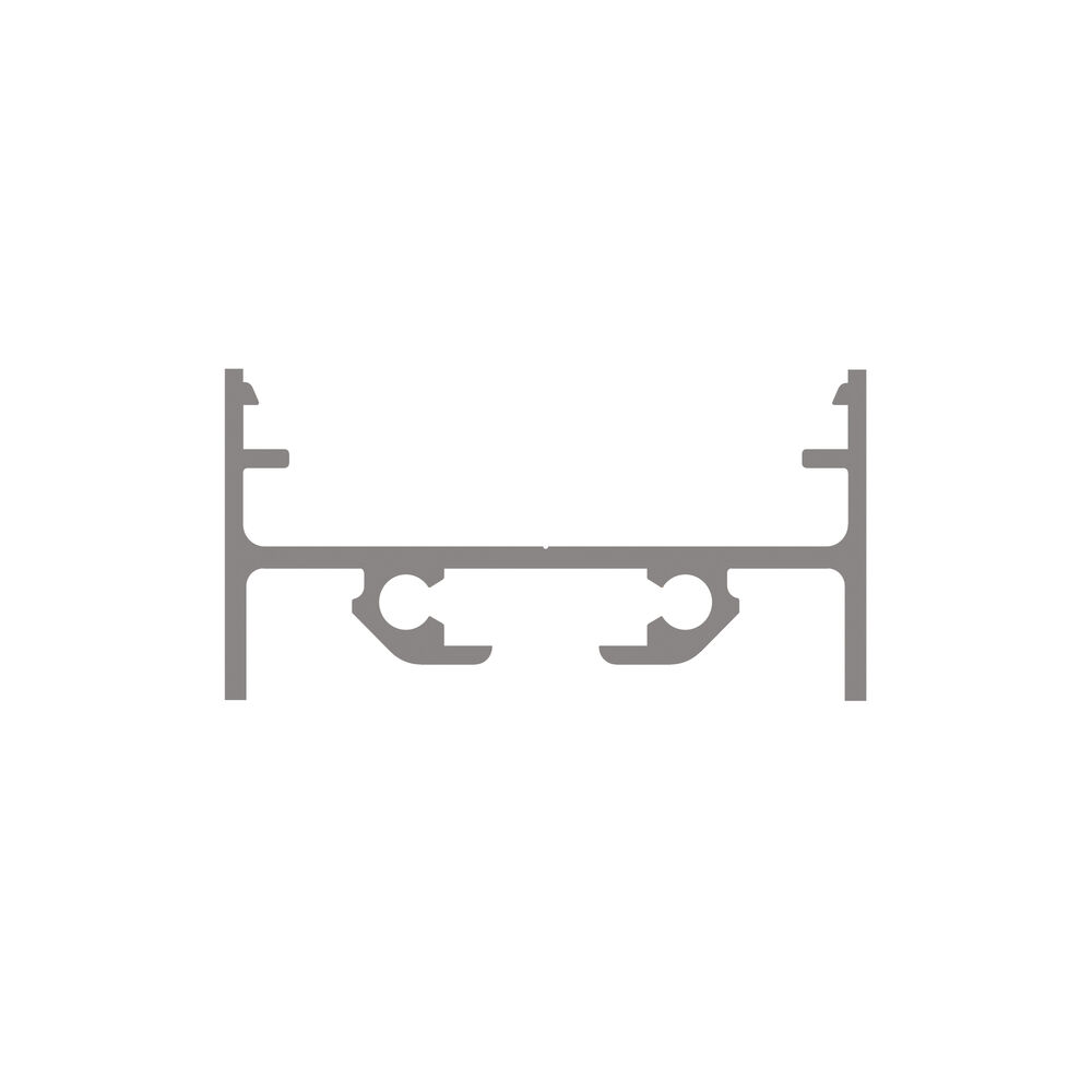 U-Profil aus Aluminium eloxiert, fr Strips bis B 24 mm, B 30, H 15, L 2.000