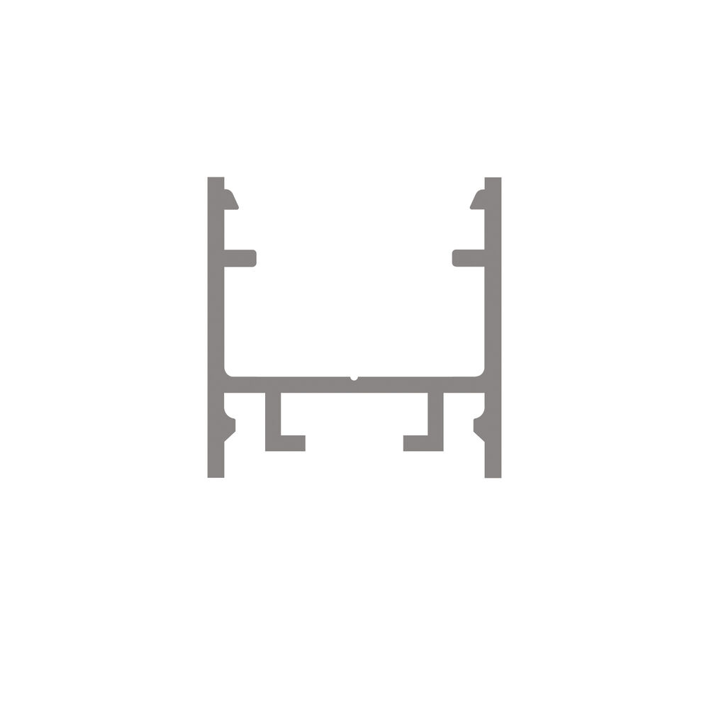 U-Profil aus Aluminium eloxiert, fr Strips bis B 13 mm, B 15, H 15, L 2.000