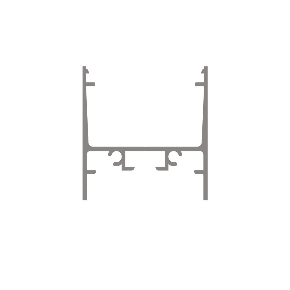 U-Profil aus Aluminium eloxiert, fr Strips bis B 24 mm, B 30, H 30, L 2.000