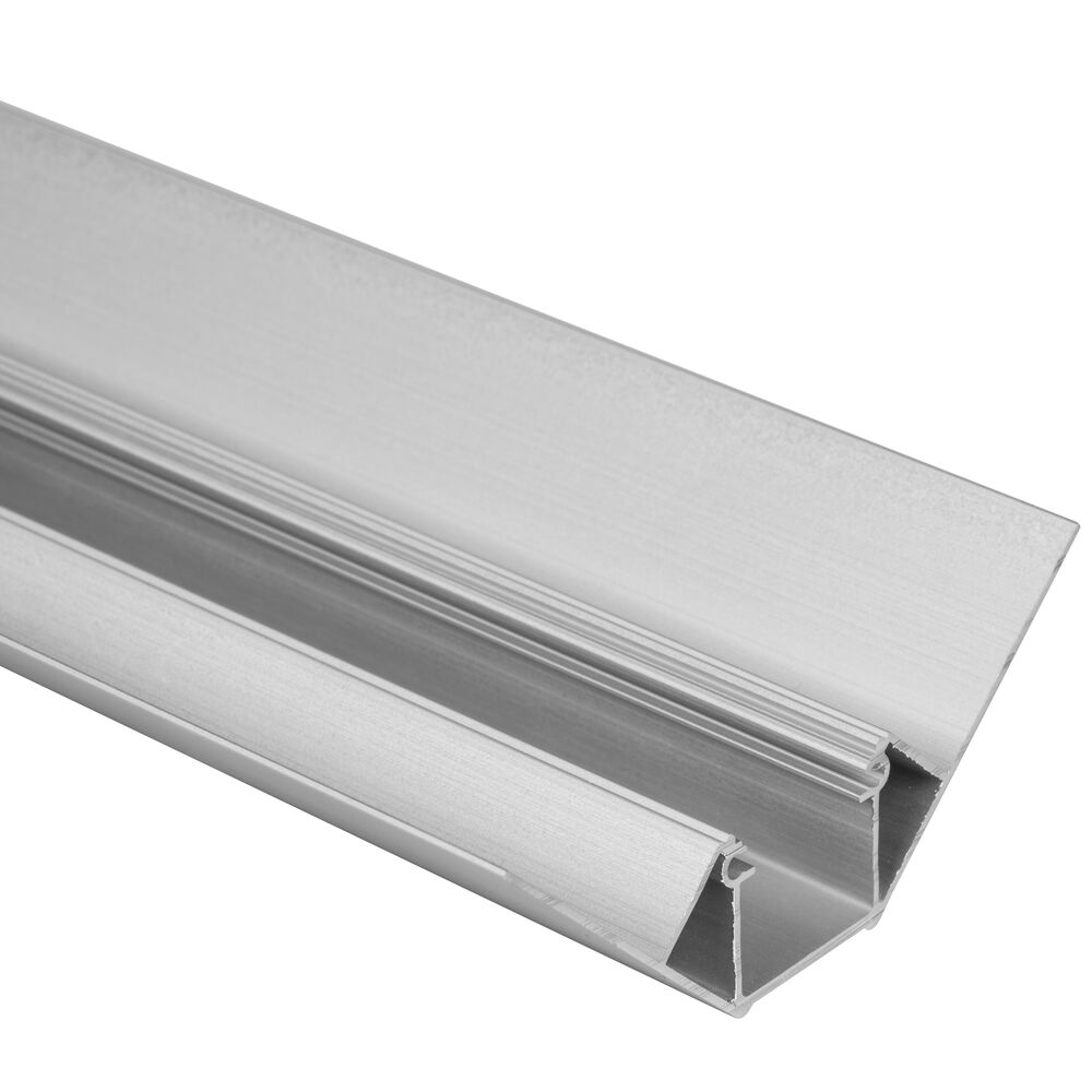 Eck-Profil aus Aluminium eloxiert, mit zwei Flgeln, fr Strips bis B 16 mm, B 21,65 + Kragen-B je 44, H 12,5, L 2.000 Bild 2