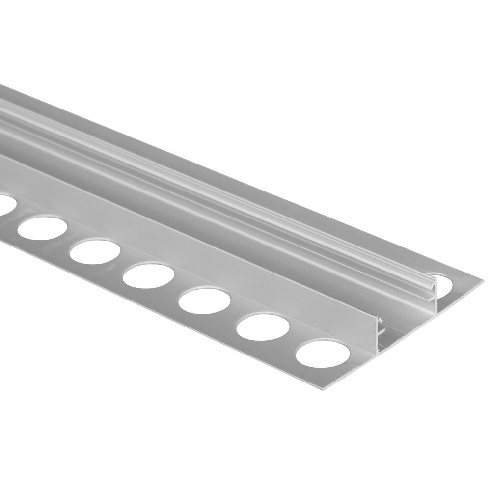 U-Profil aus Aluminium eloxiert, mit zwei Flgeln, fr Strips bis B 16 mm, B 22,04 + Kragen-B je 18, H 10, L 2.000 Bild 2