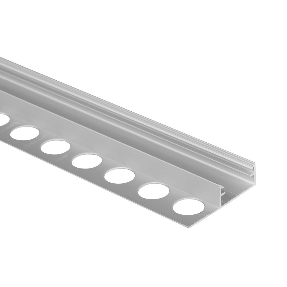 U-Profil aus Aluminium eloxiert, mit einem Flgel, fr Strips bis B 16 mm, B 22,04 + Kragen-B 18, H 10, L 2.000 Bild 2