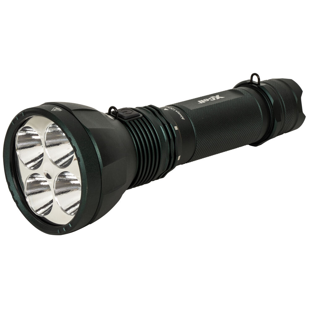 Akku-Taschenlampe, XCELL 11600 4 XHP CREE-LEDs, 180-11.600 lm
