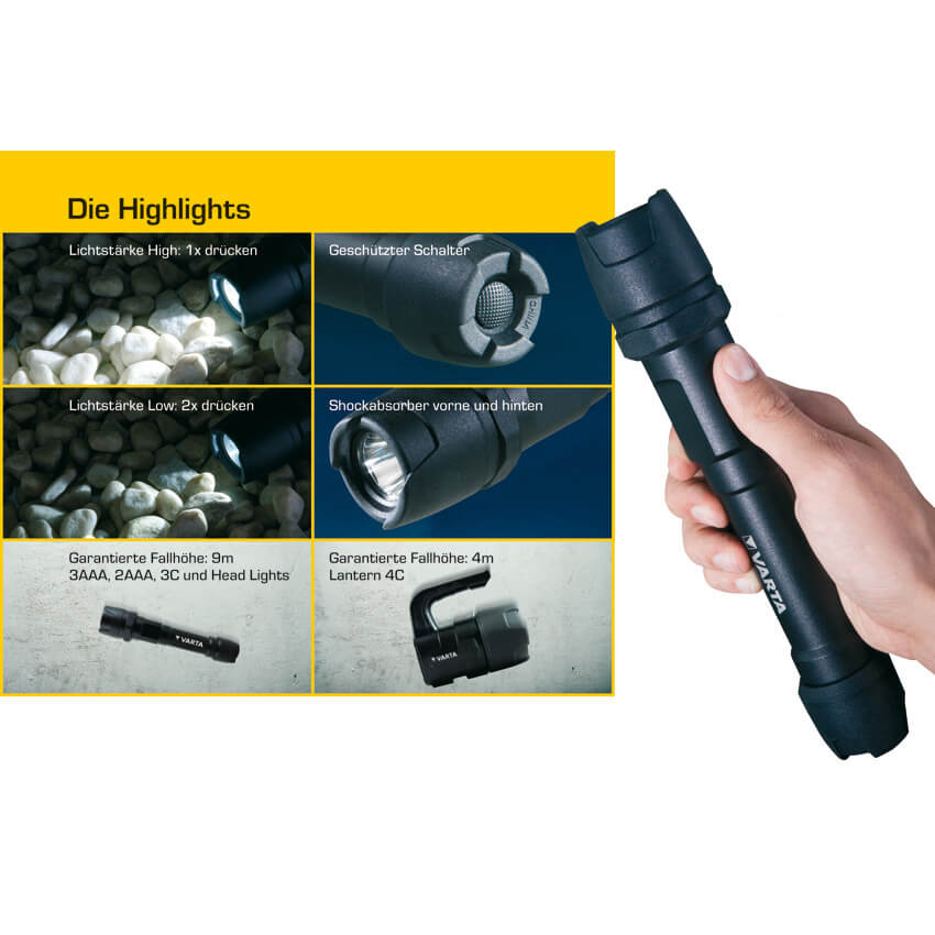 LED-Taschenlampe, INDESTRUCTIBLE, 1 LED/6W Bild 2