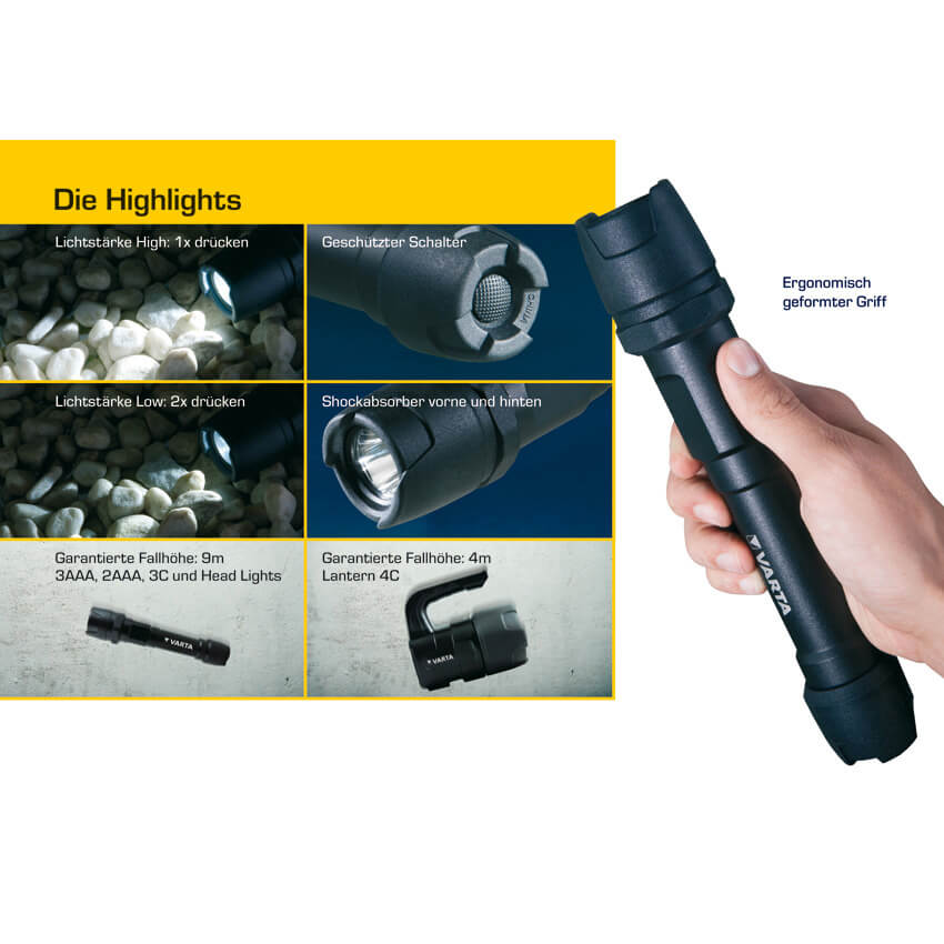 LED-Taschenlampe, INDESTRUCTIBLE, 1 LED/6W Bild 2