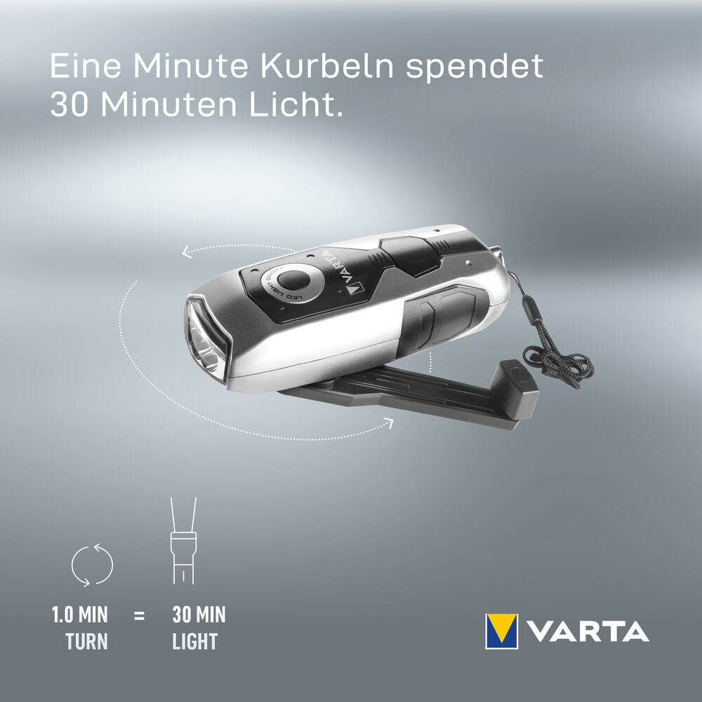 Taschenlampe, DYNAMO LIGHT, 3 LEDs, 28 lm Bild 5