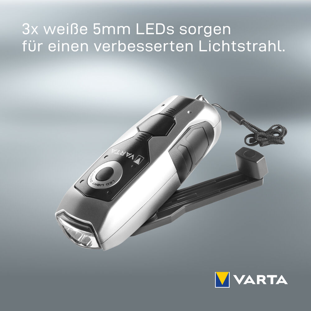 Taschenlampe, DYNAMO LIGHT, 3 LEDs, 28 lm Bild 9