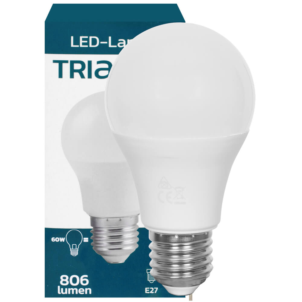 LED-Lampe, AGL-Form, matt, E27, 2700K