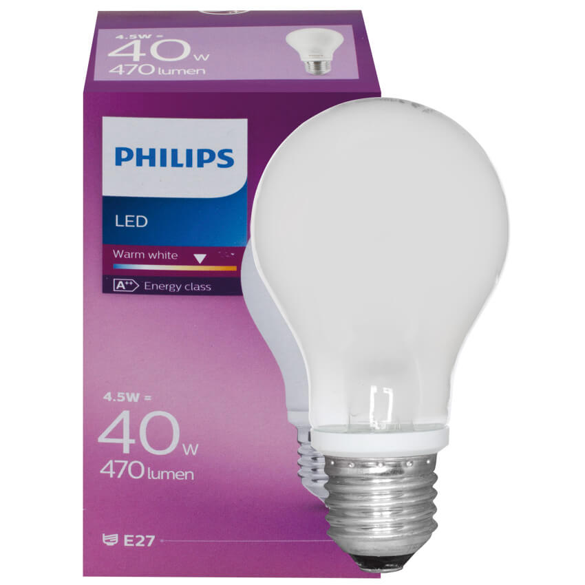 LED-Filament-Lampe, CorePro LEDbulb, AGL-Form, matt, E27, 2700K
