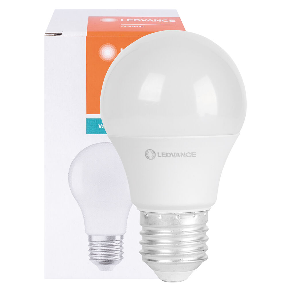 LED-Lampe, CLASSIC A VALUE, AGL-Form, opal, E27, 4000K