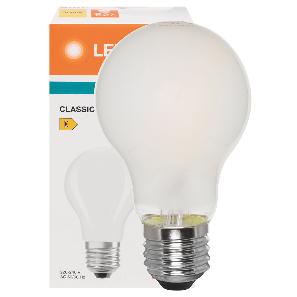 LED-Filament-Lampe, CLASSIC A VALUE, AGL-Form, matt, E27/7W (40W), 806 lm, 3000K