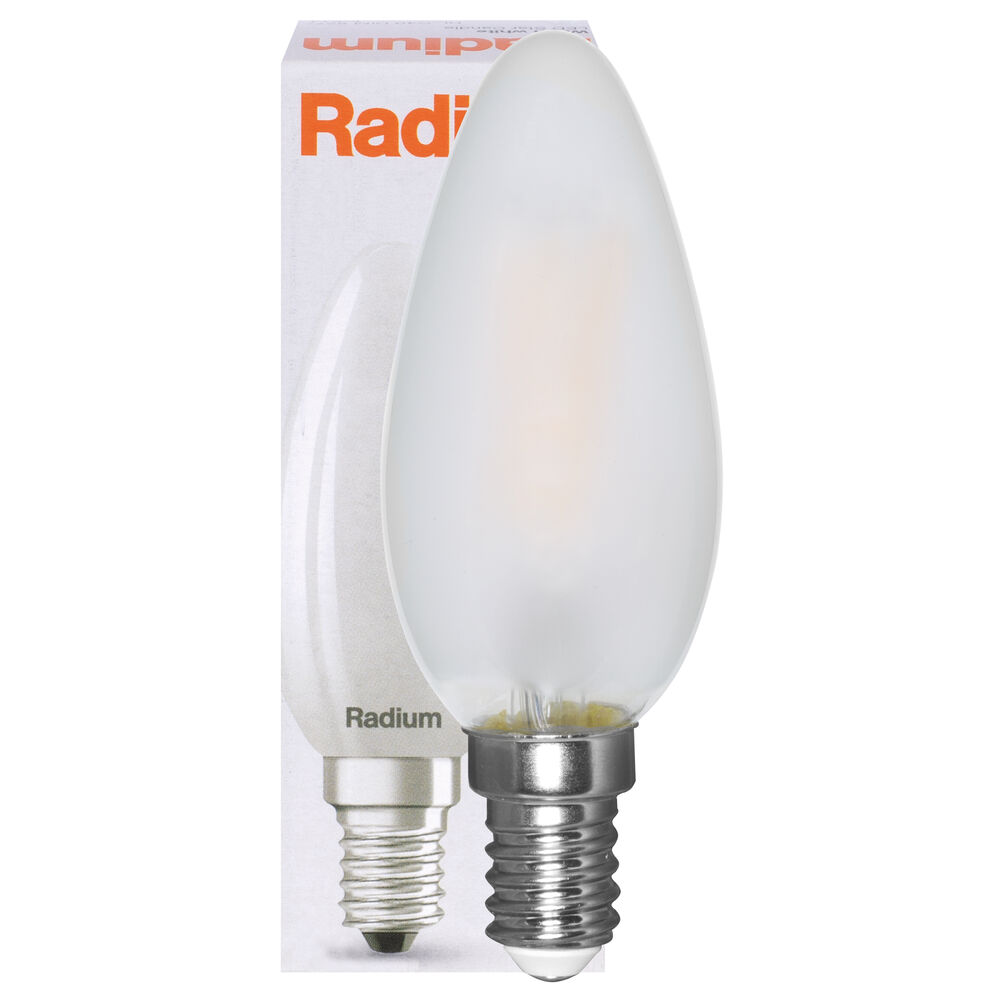 LED-Filament-Lampe, RALED STAR CANDLE, Kerzen-Form, matt, E14, 2700K