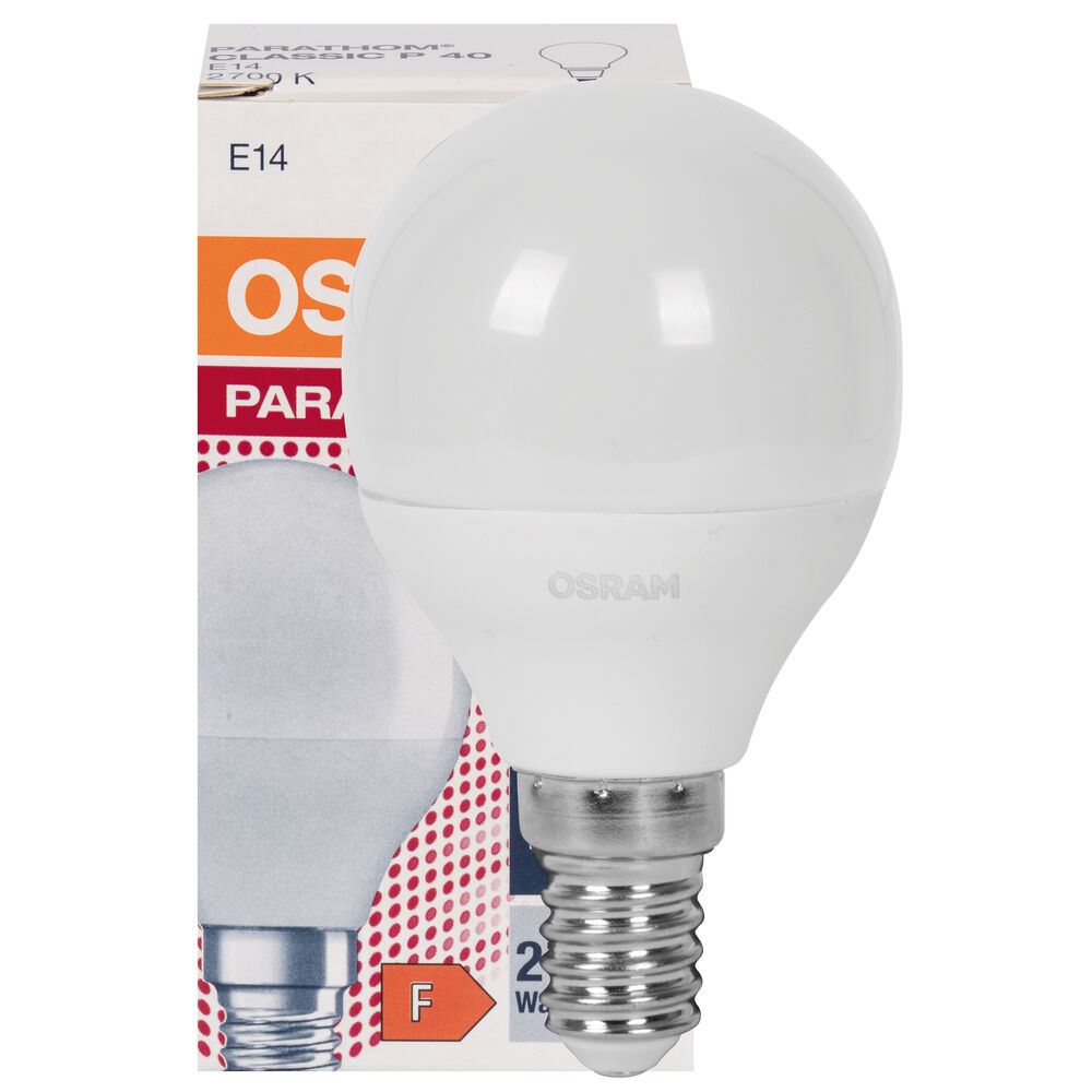 LED-Lampe, CLASSIC P, Tropfen-Form, matt, E14/4,9W (40W), 470 lm, 2700K