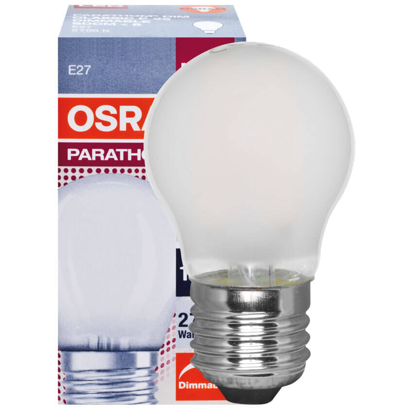 LED-Filament-Lampe, DIM RETROFIT CLASSIC P, Tropfen-Form, matt, E27, 2700K
