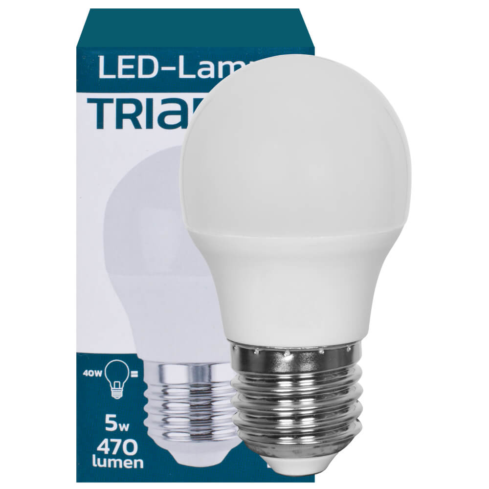 LED-Tropfenlampe, matt, E27/5W (40W), 470 lm, 2700K
