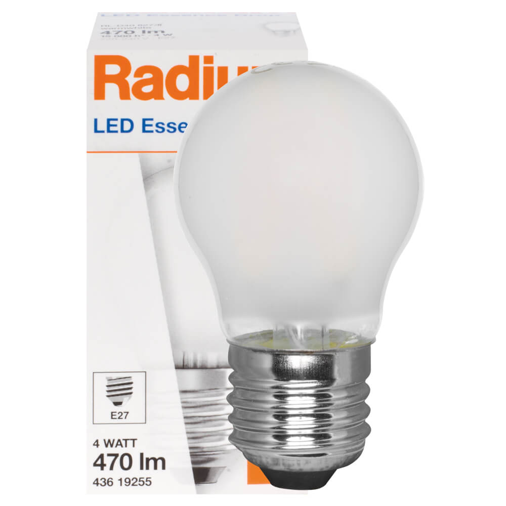 LED-Filament-Lampe LED ESSENCE CLASSIC, Tropfen-Form, matt, E27/4W (40W), 470 lm, 2700K