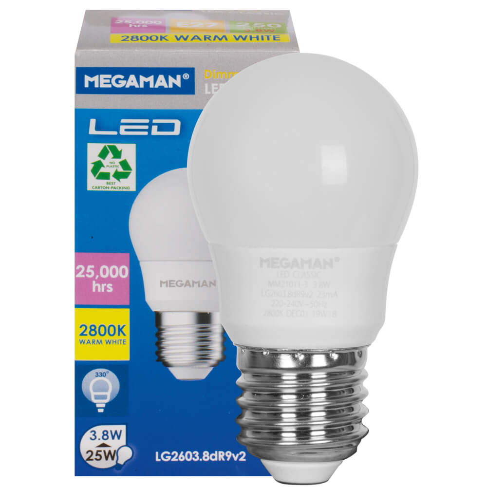 LED-Lampe, CLASSIC, Tropfen-Form, matt E27/3,8W (25W), 250 lm, 2800K