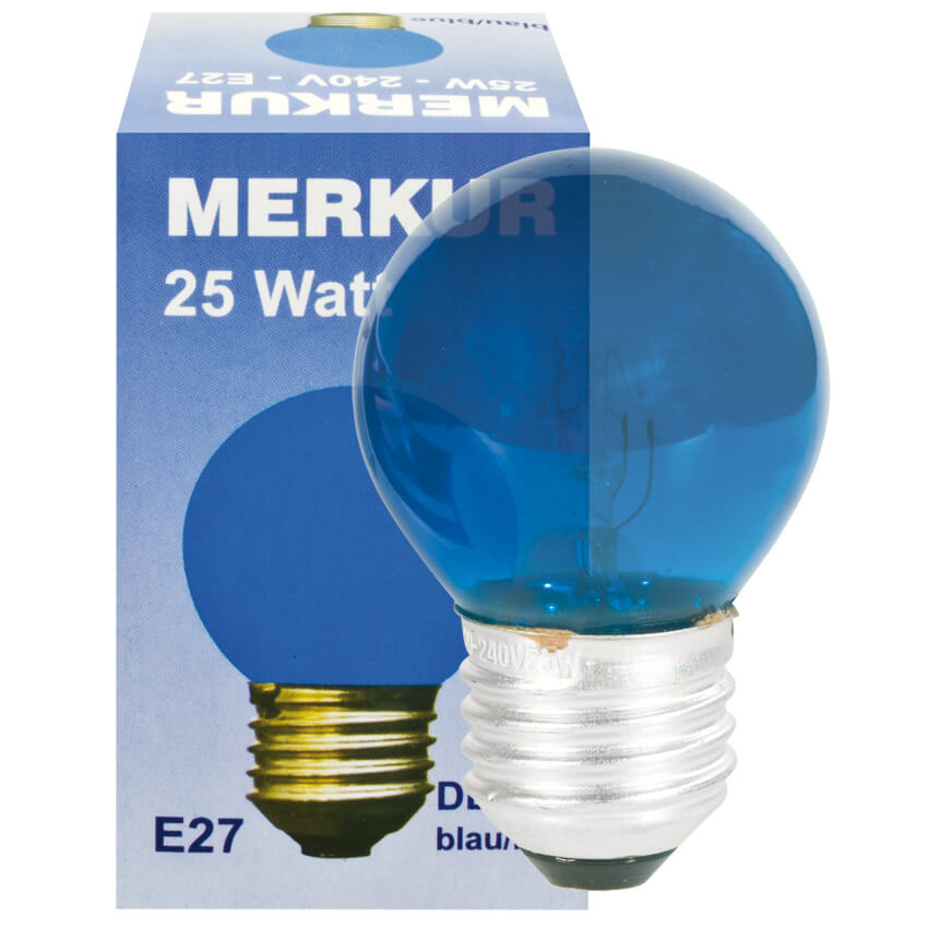 Tropfenlampe, E27/25W,  farbig