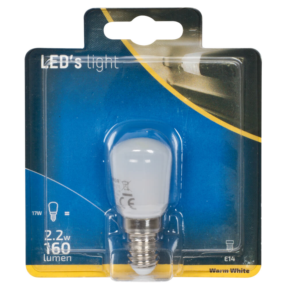 LED-Birnenlampe, matt, E14/2,2W (17W), 160 lm