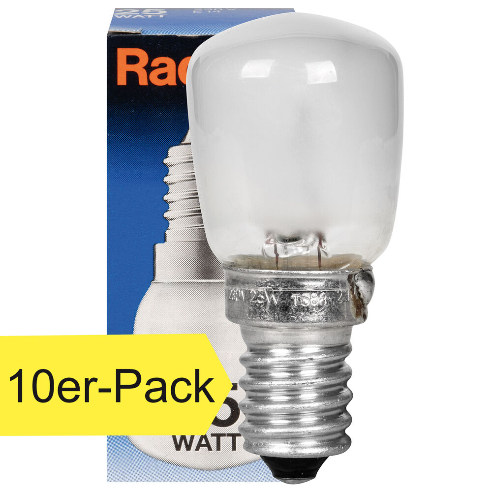 Khlschranklampe, E14/25W, Birnenform, matt
