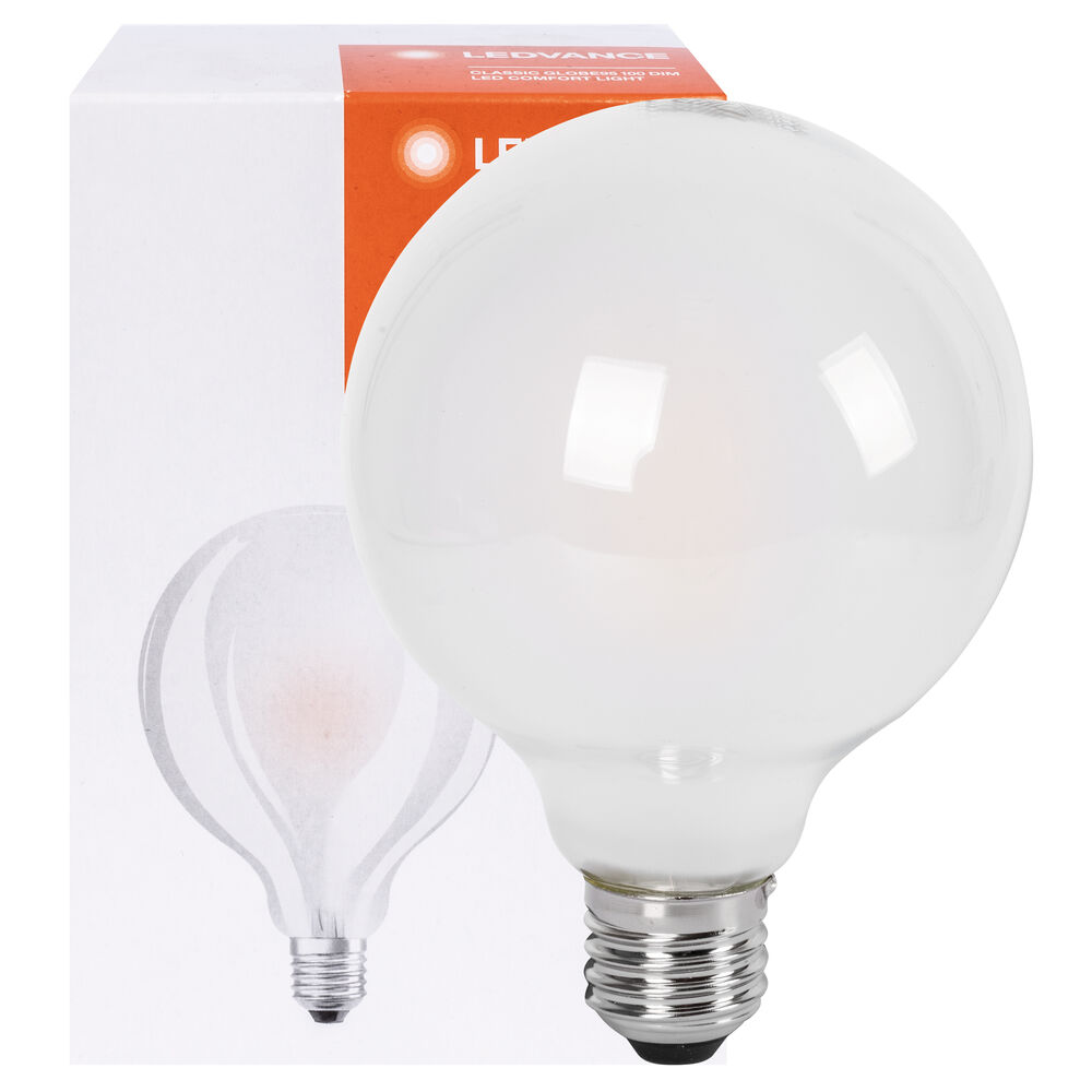 LED-Filament-Lampe, SUPERIOR CLASSIC GLOBE, Globe-Form, matt, E27/11W (100W), 1.521 lm, 2700K