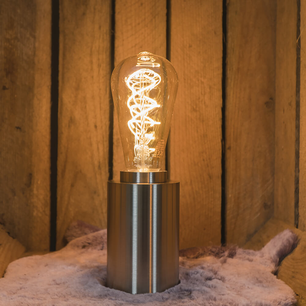 Spiral-Filament-Lampe, Edison-Form, gold getnt, E27/4W, 250 lm, 1.800K Bild 2