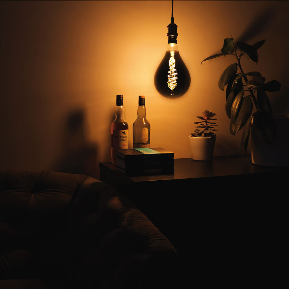 LED-Filament-Lampe, Klassische-Form, klar rauch, E27/8,5W, 200 lm, 1800K Bild 5