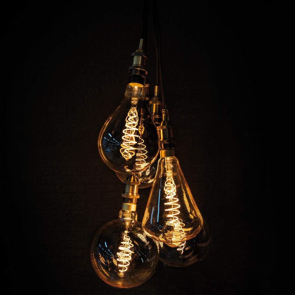 LED-Filament-Lampe, Klassische-Form, klar rauch, E27/8,5W, 200 lm, 1800K Bild 6