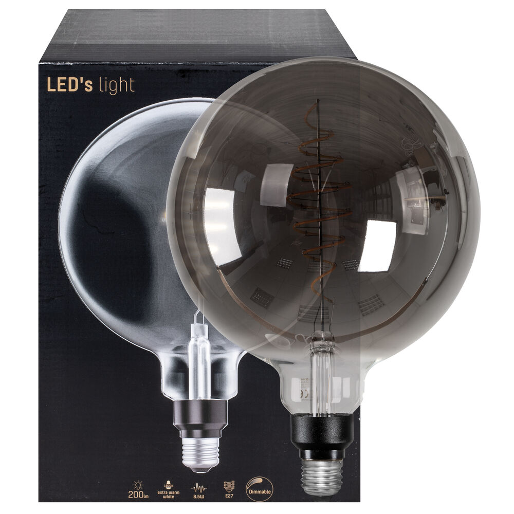 LED-Filament-Lampe, Globe-Form, E27/8,5W, 200 lm, 1800K