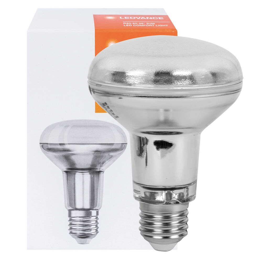 LED-Reflektorlampe, SST PLUS, R80, E27/4,8W (60W), 345 lm, 2700K