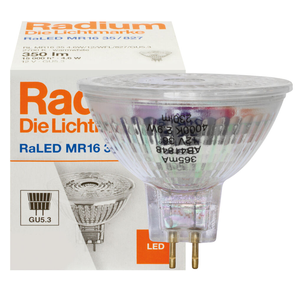 LED-Reflektorlampe, MR16, RaLED MR16, GU5,3/12V, 2700K