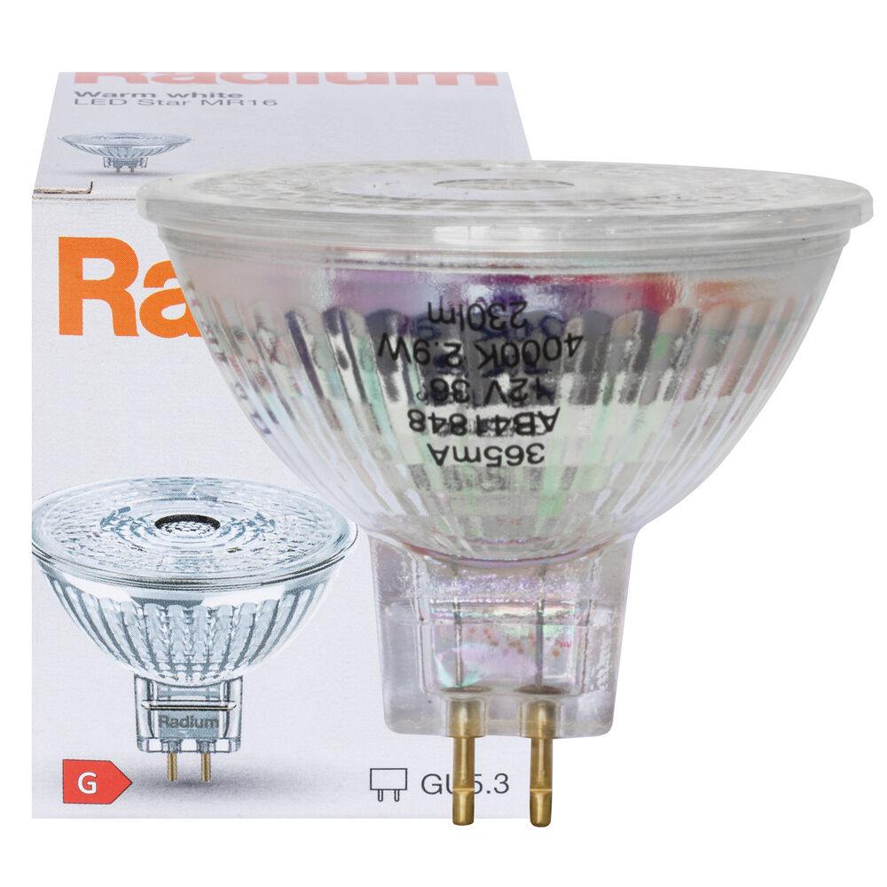 LED-Reflektorlampe, MR16, RALED STAR, GU5,3/12V