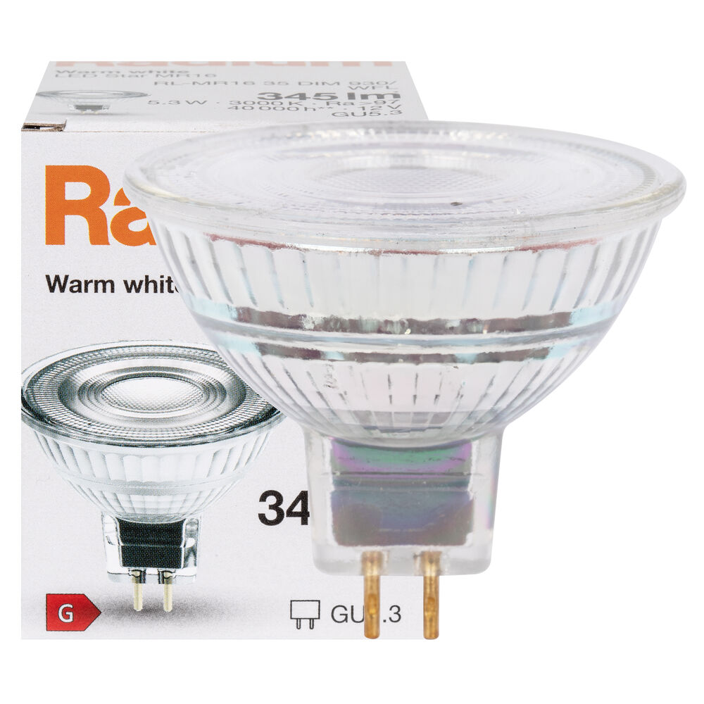 LED-Reflektorlampe, MR16, RALED STAR, GU5,3/12V