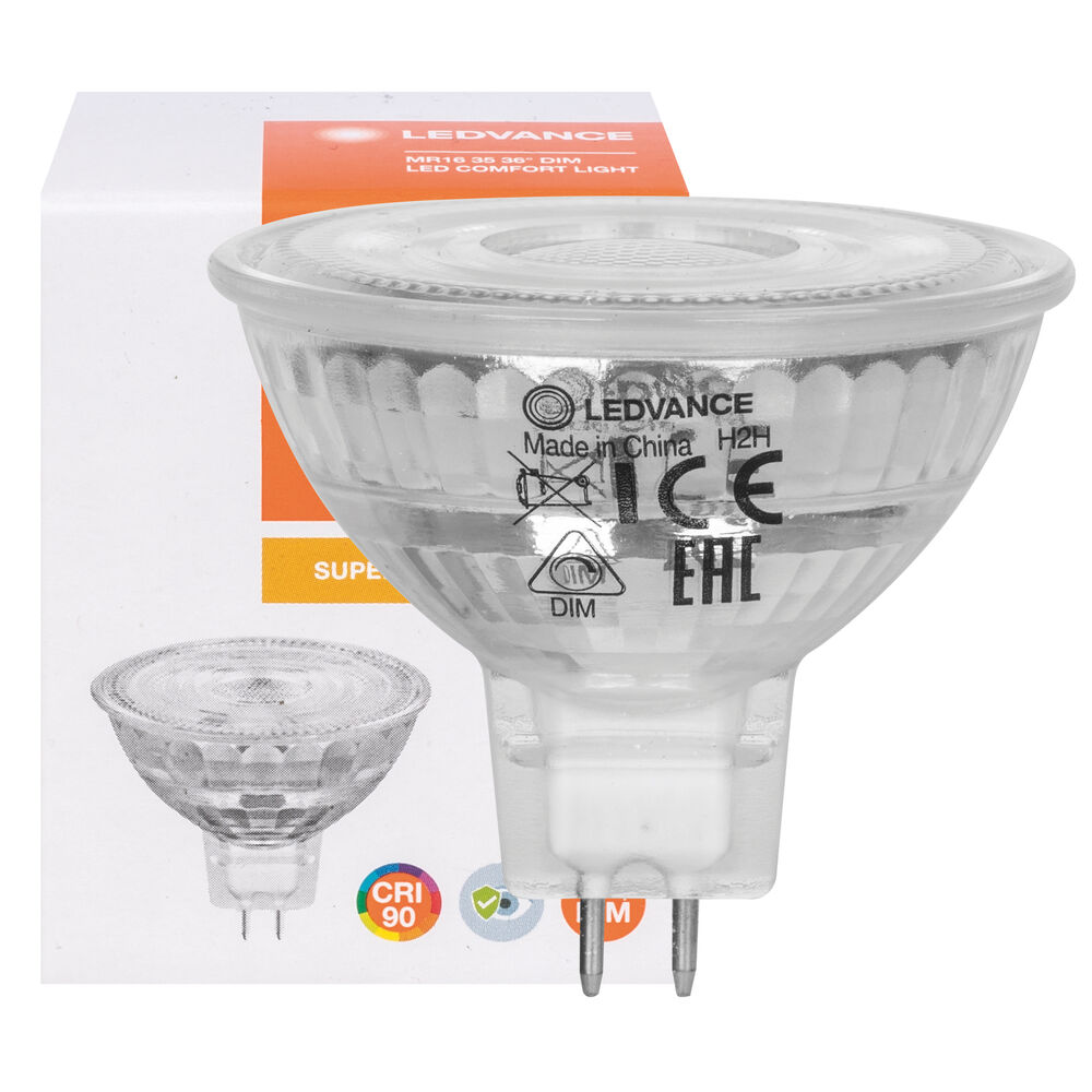 LED-Reflektorlampe, MR16, SUPERIOR CLASS, GU5,3/12V/5W (35W), 350 lm, 4000K