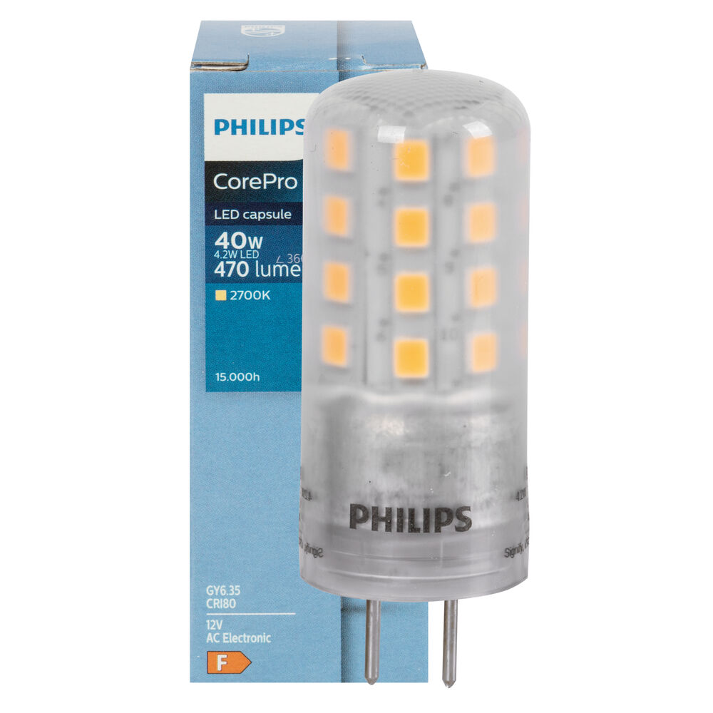 LED-Stiftlampe, COREPRO, GY6,35/12V/4,2W (40W), 470 lm, 2700K