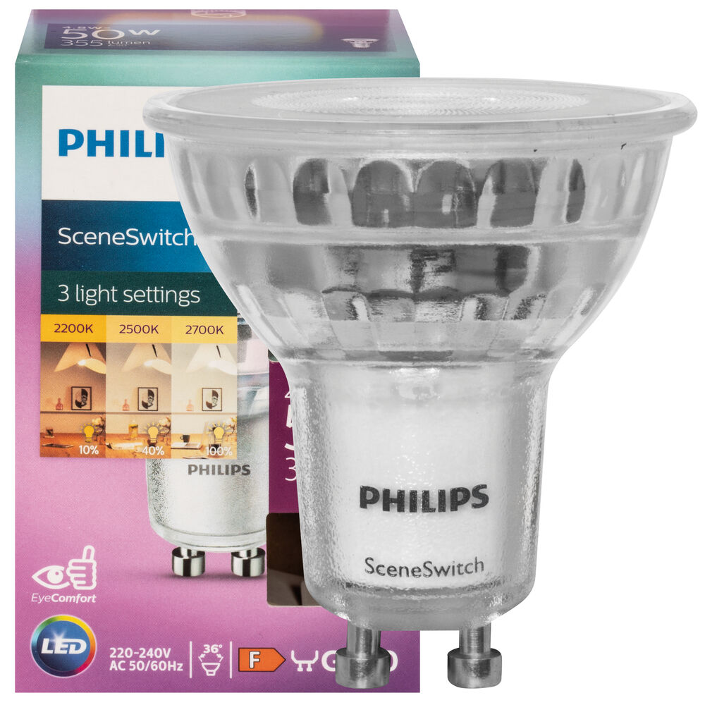 Reflektor, PAR16, SCENE  SWITCH DIMTONE,  GU10/4,8W (50W), 355 lm