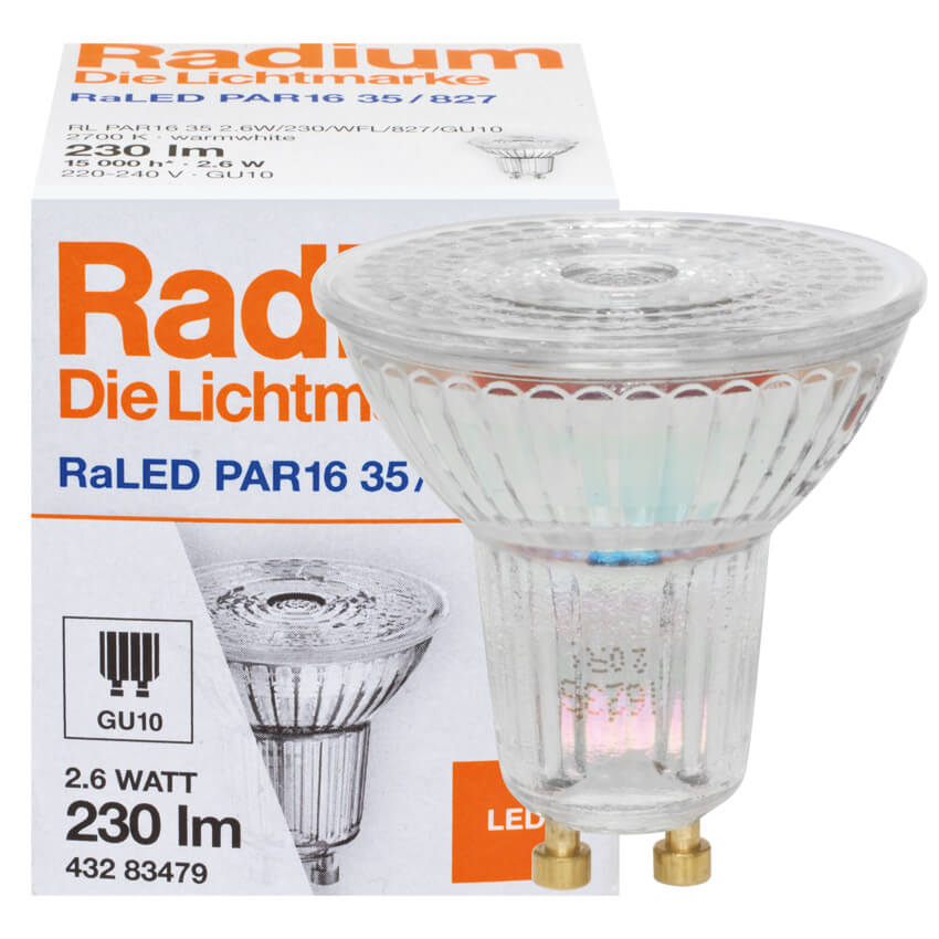 LED-Reflektorlampe, PAR16,  RALED, GU10