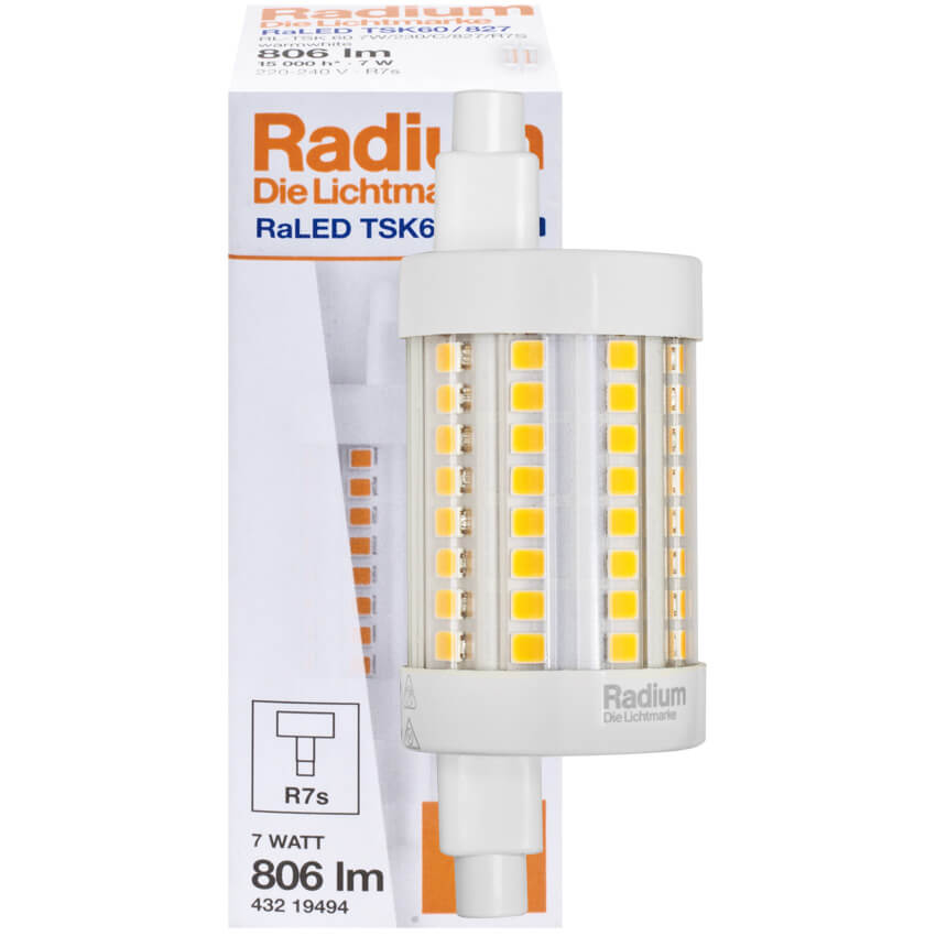 LED-Stablampe, RaLEDline, R7s, SMD-LEDs