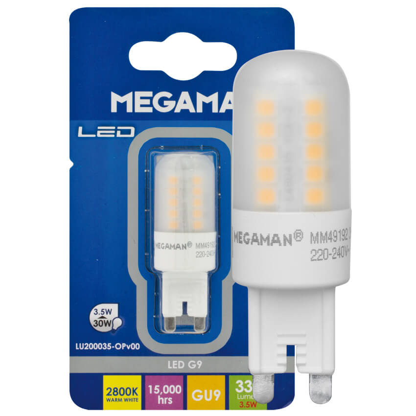 LED-Stiftsockellampe, matt, G9/3,5W (30W), 330 lm, 2800K