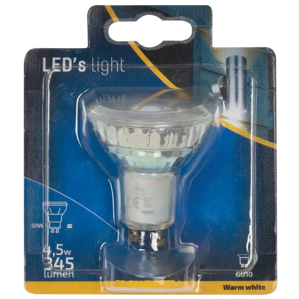 LED-Lampe, Reflektor, GU10/230V/4,5W, 345 lm, 2700K, L 57,  50