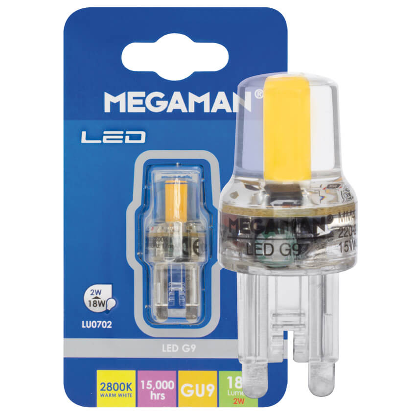 LED-Stiftsockellampe, klar, G9/2W (18W), 180 lm - ausverkauft1 