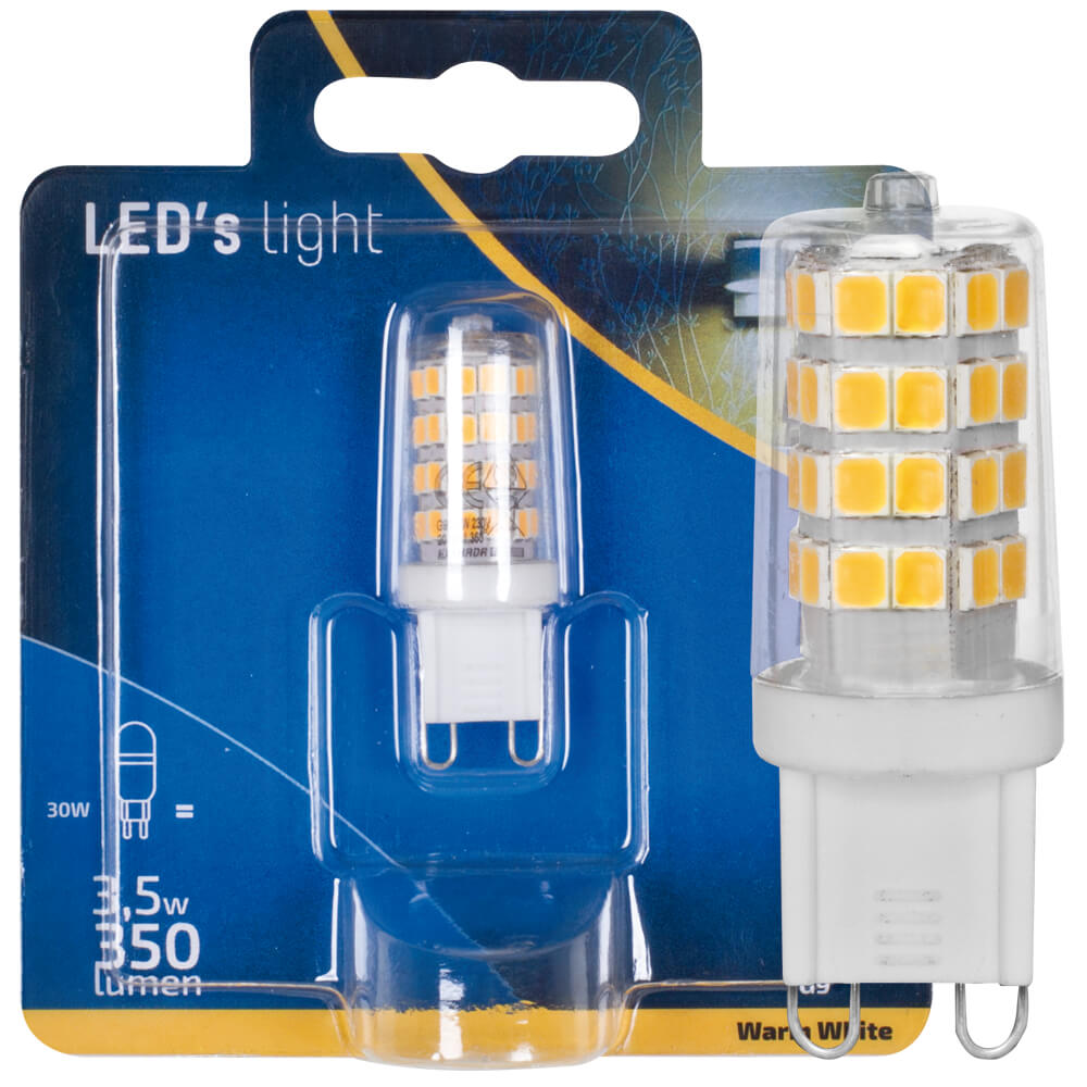 LED-Stiftsockellampe, klar, G9/3,5W (32W), 350 lm, 3000K